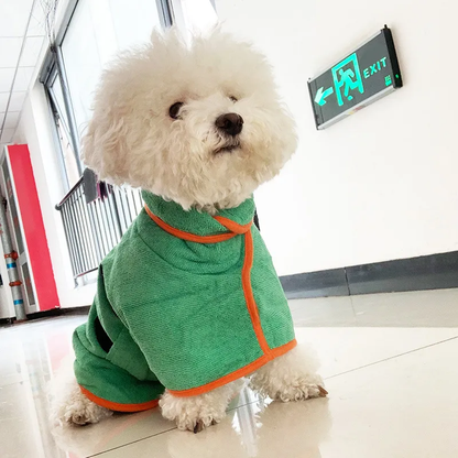 PawRobe — Dog Microfiber Bathrobe & Drying Towel